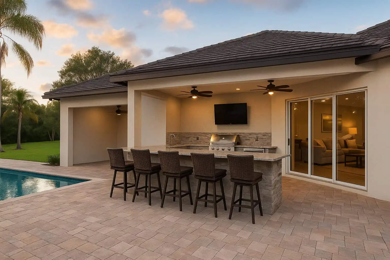 outdoor bar kitchen builder hillsborough pinellas pasco fl