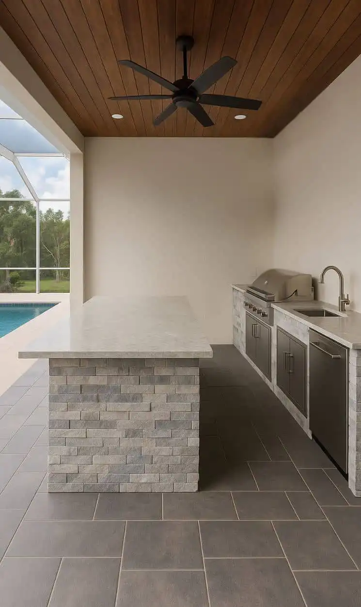outdoor kitchen builder bbq grill tampa fl