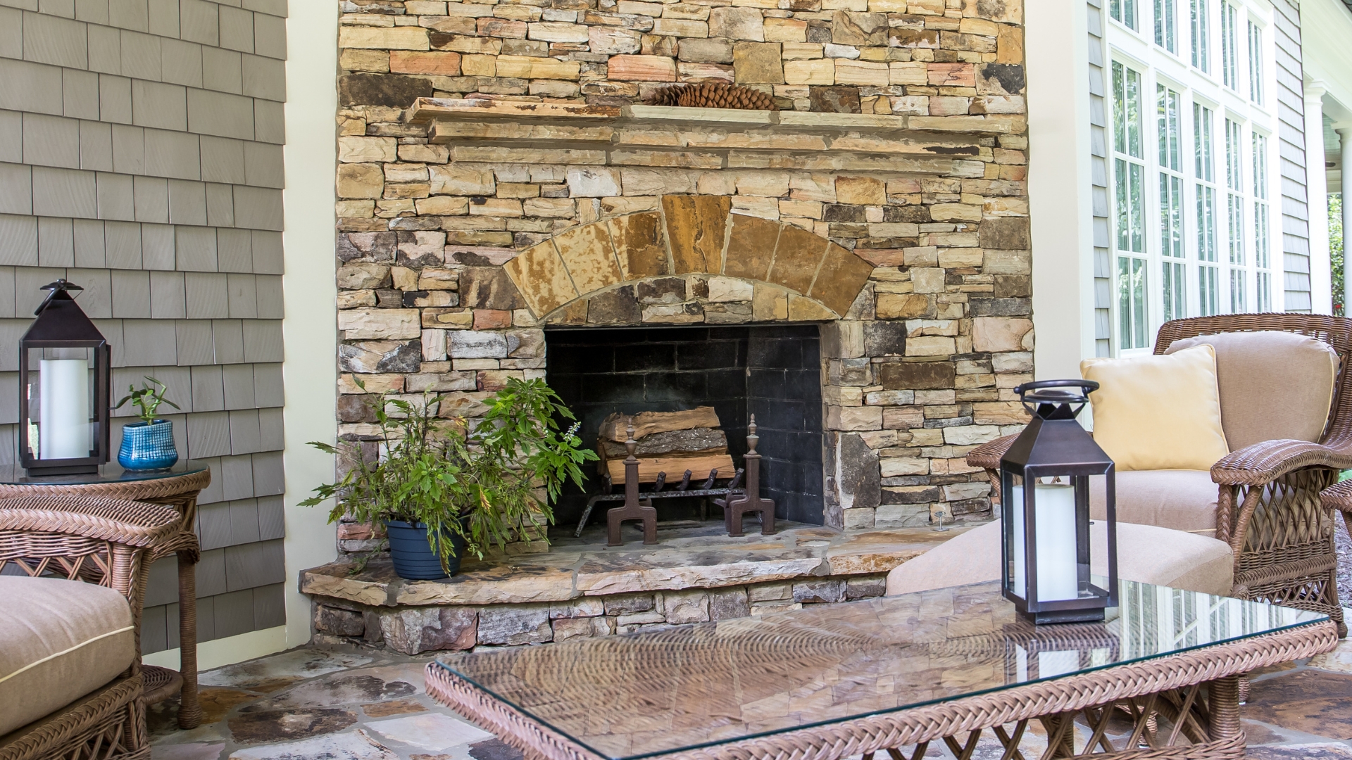 remodel fireplace with stone fl