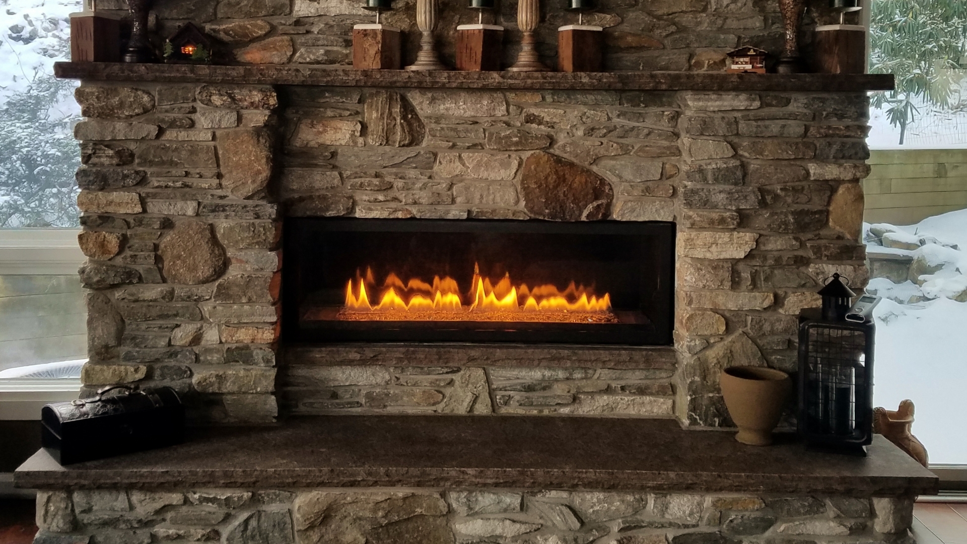 remodel fireplace with stone florida