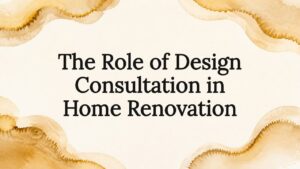 Decorative title card illustration for design consultation