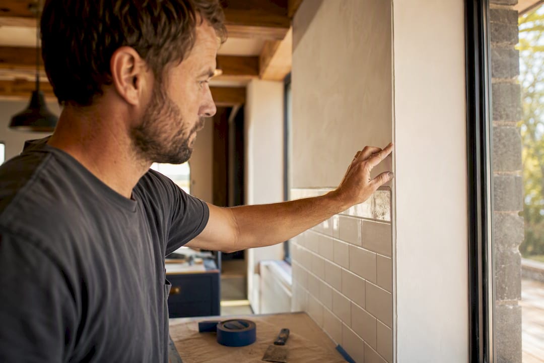 Close view of punch list item inspected in daylight