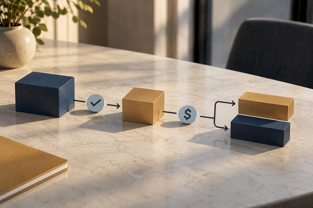 Illustration of renovation change pricing flow