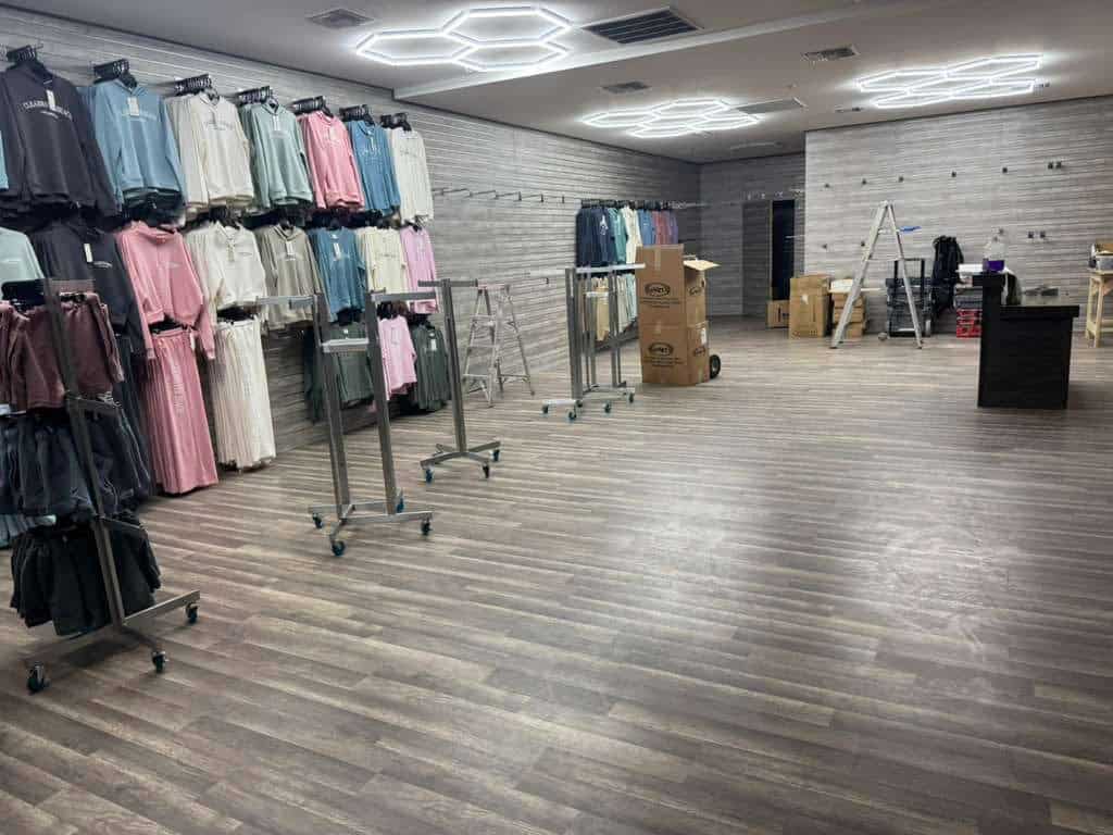 Commercial remodeling Tampa: finished retail store we built out, stocked and trading